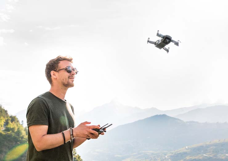 Imagen publicitaria para dar a conocer nuestro servicio de piloto de drones